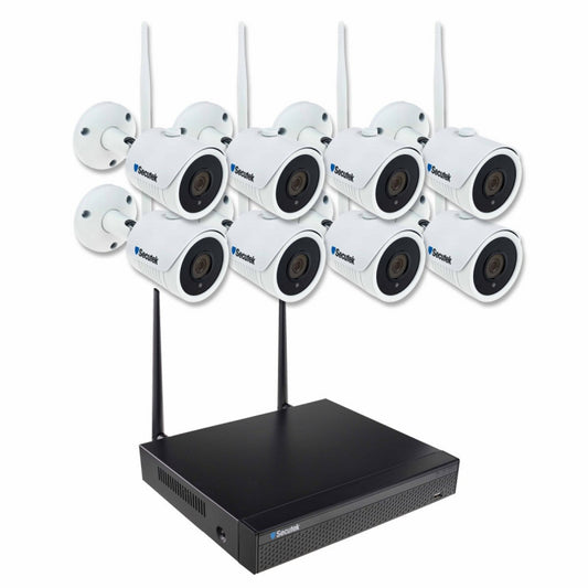 WiFi-Kamerasystem Secutek SLG-WIFI2108DE8FE200 – 8x2MP Kamera, NVR