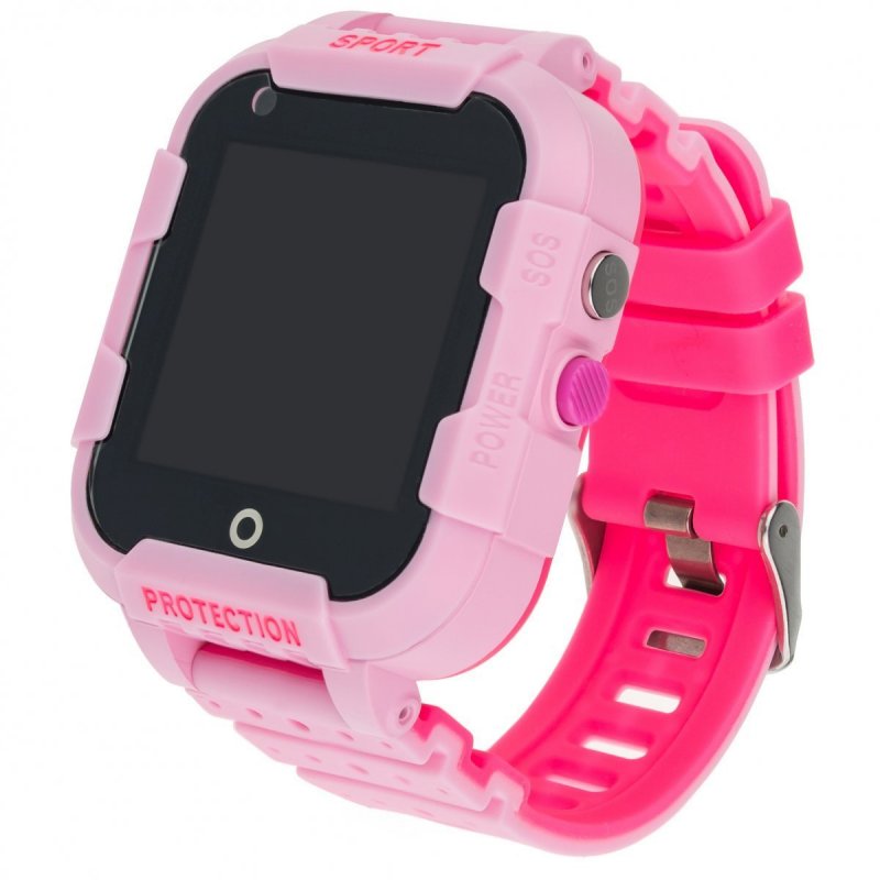 Children's watch with GPS locator KT12 4G - Pink