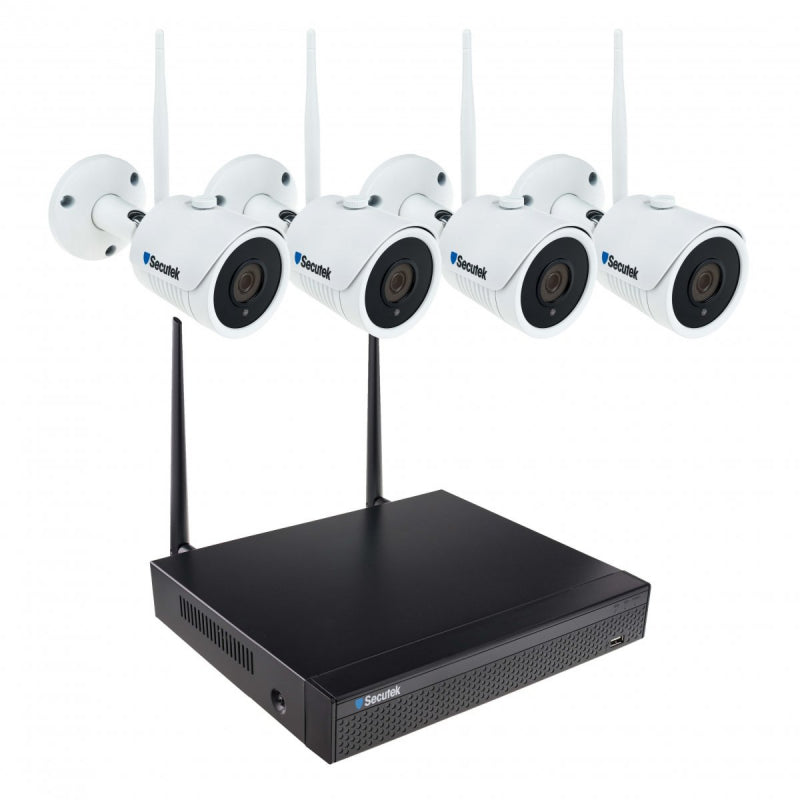 WiFi camera system Secutek SLG-WIFI2108DE4FE200 - 4x2Mpix camera, NVR