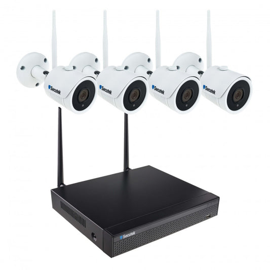 WiFi-Kamerasystem Secutek SLG-WIFI2108DE4FE200 - 4x2Mpix-Kamera, NVR