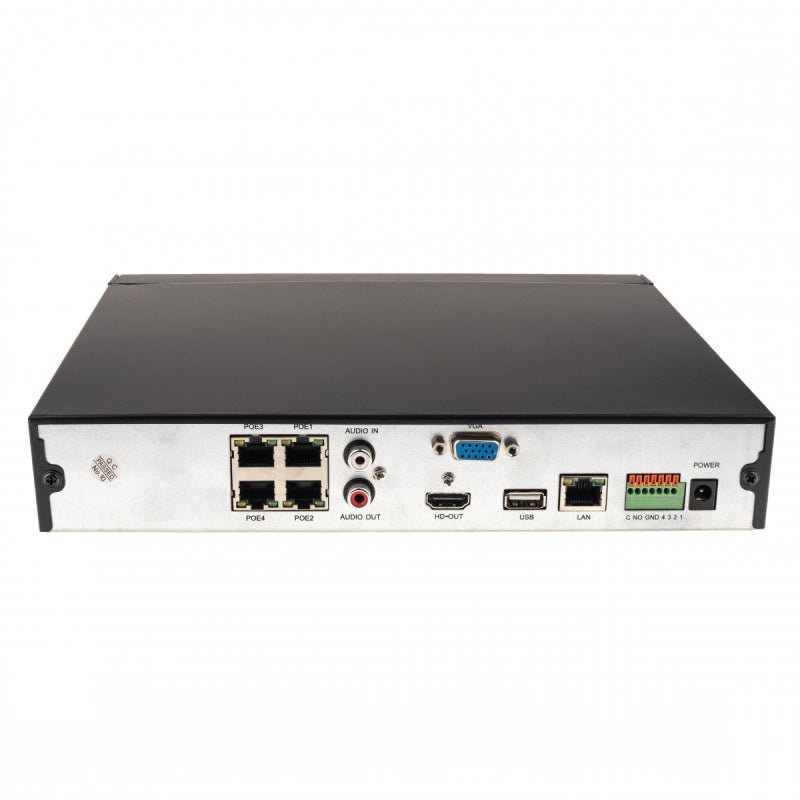 4CH 4K PoE NVR rekordér Secutek SLG-NVR3004DP