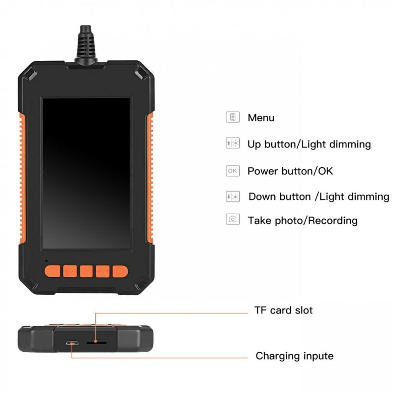 Industrielle Inspektionskamera mit LCD-Display U8MM43M – 5 m / 8 mm