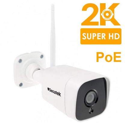 Super HD 5MP IP camera with recording Secutek SBS-B19WPOE with PoE